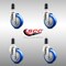 Service Caster 4 Inch 316SS Blue Polyurethane Swivel 1-3/8 Inch Expanding Stem Caster Set SCC SCC-SS316EX20S414-PPUB-BLUE-138-4 - alternate 4